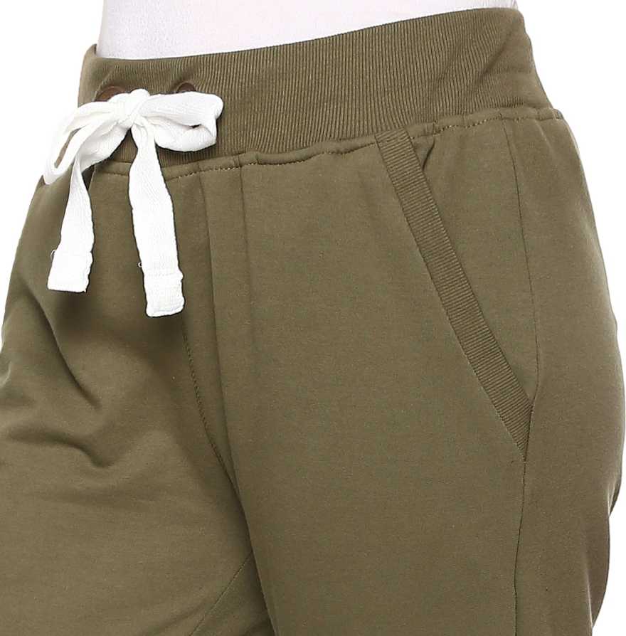 Green Sli Fit Running Jogger Pants